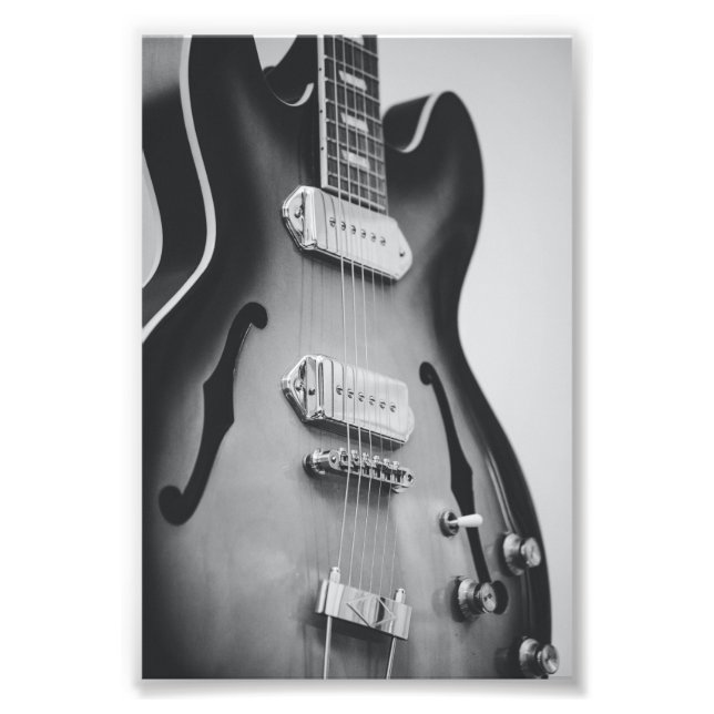 Beautiful Acoustic Guitar Photo Print (Front)
