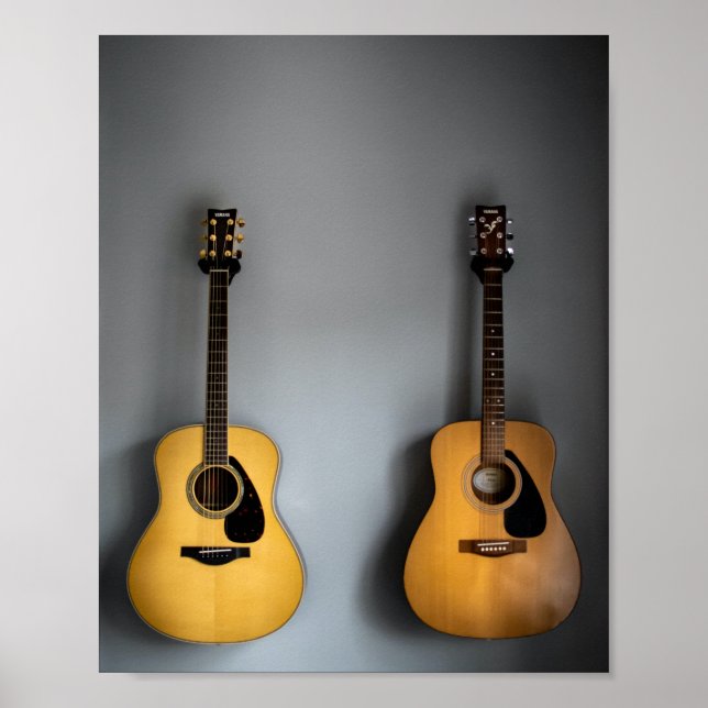 Beautiful Acoustic Guitar Poster (Front)