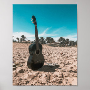 Beautiful Acoustic Guitar Poster