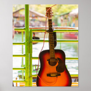 Beautiful Acoustic Guitar Poster