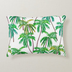 Beautiful acrylic seamless floral summer pattern w decorative cushion