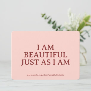  Beautiful Affirmation Card – Custom Gift for Her