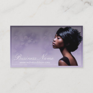 Beautiful African American Woman 2 Business Cards