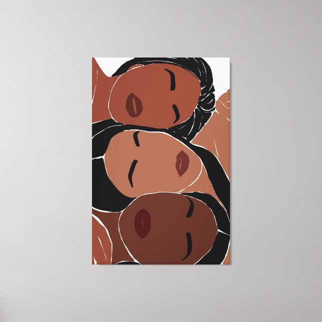 Beautiful African American Women Empowerment Canvas Print (Front)