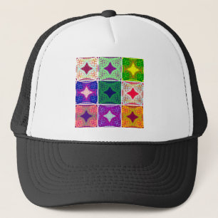 Beautiful African Chequered Art Print Trucker Hat