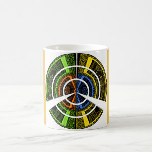 Beautiful African colourful Circular Illustrations Coffee Mug