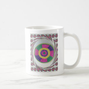 Beautiful African colourful woven Craft Tribal Art Coffee Mug