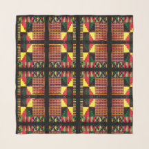 Beautiful African Colours Chiffon Scarf