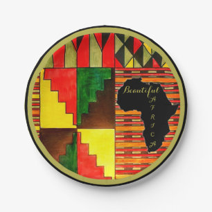 Beautiful African Colours Paper Plates