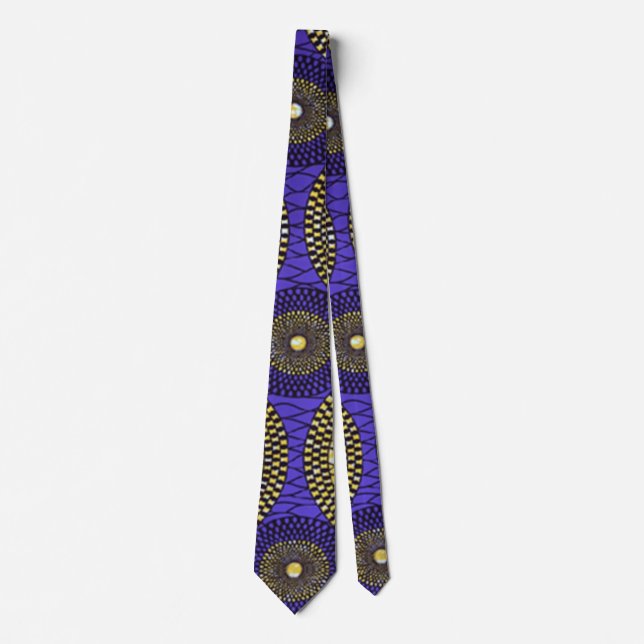 Beautiful African Geometric Ethnic Neck Tie (Front)