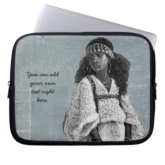 Beautiful African Girl Laptop Sleeve (Front)