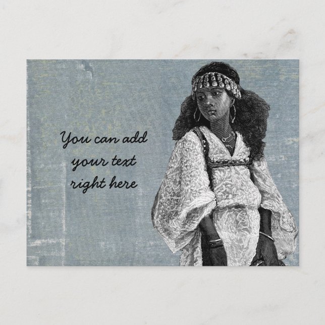 Beautiful African Girl Postcard (Front)