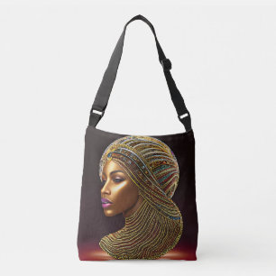 Beautiful African Heritage: Black History Art Crossbody Bag