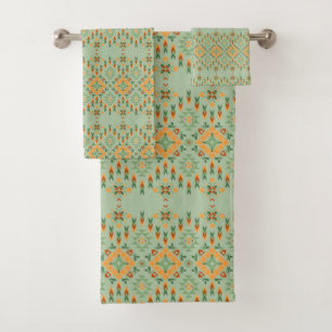 Beautiful African Knitted Pattern Bath Towel Set