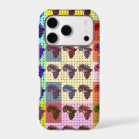 Beautiful African Map Chequered Pap art ethnic