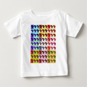 Beautiful African Map Chequered Pap art ethnic  Baby T-Shirt