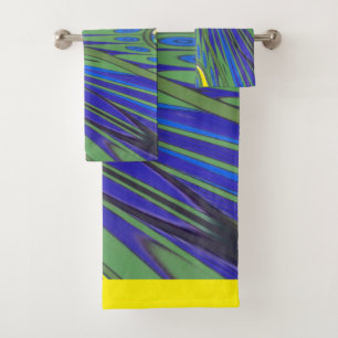 Beautiful African Print Art Design Bath Towel Set