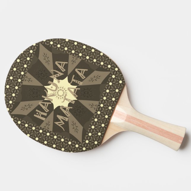 Beautiful African Print home Weekend sports time Ping Pong Paddle (Side)