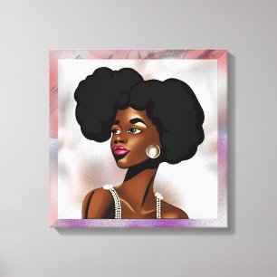 Beautiful African Woman Canvas Print