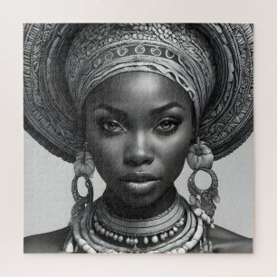 Beautiful African woman Jigsaw Puzzle