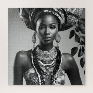 Beautiful African woman Jigsaw Puzzle