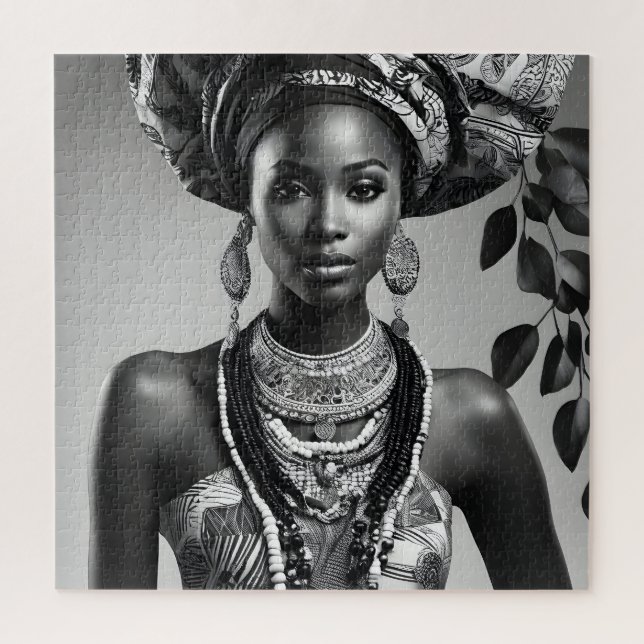 Beautiful African woman Jigsaw Puzzle (Vertical)