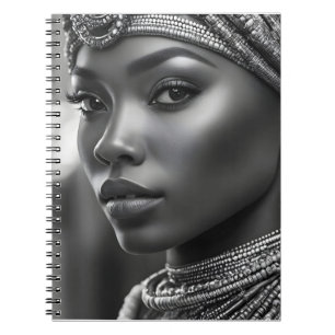Beautiful African woman Notebook