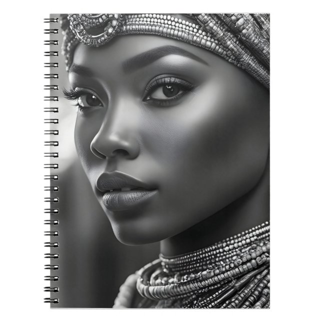 Beautiful African woman Notebook (Front)