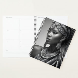 Beautiful African woman Planner