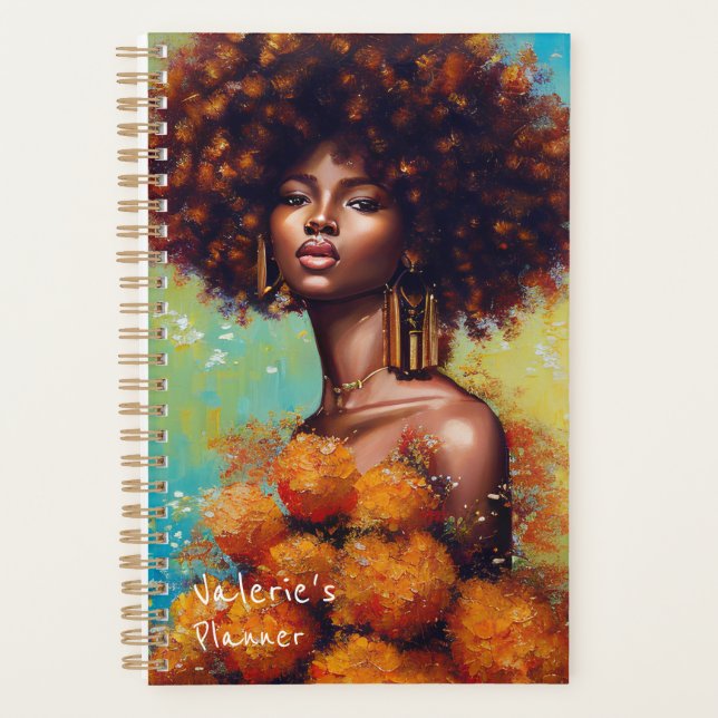 Beautiful African Woman Planner (Front)