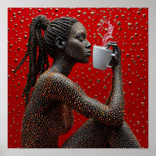 Beautiful African Woman Poster