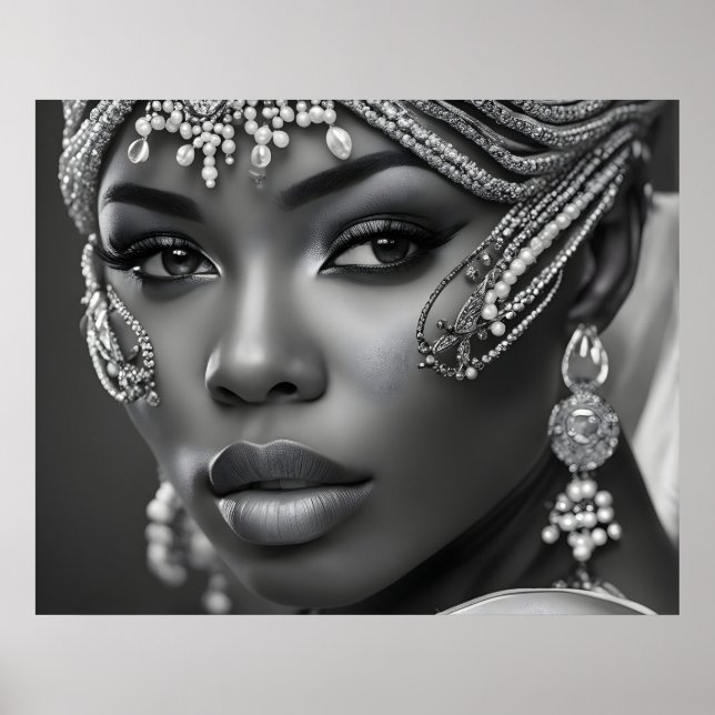 Beautiful African woman Poster (Front)