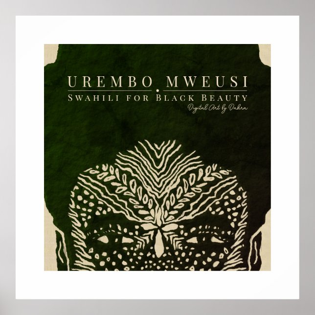 Beautiful African Woman Poster (Front)