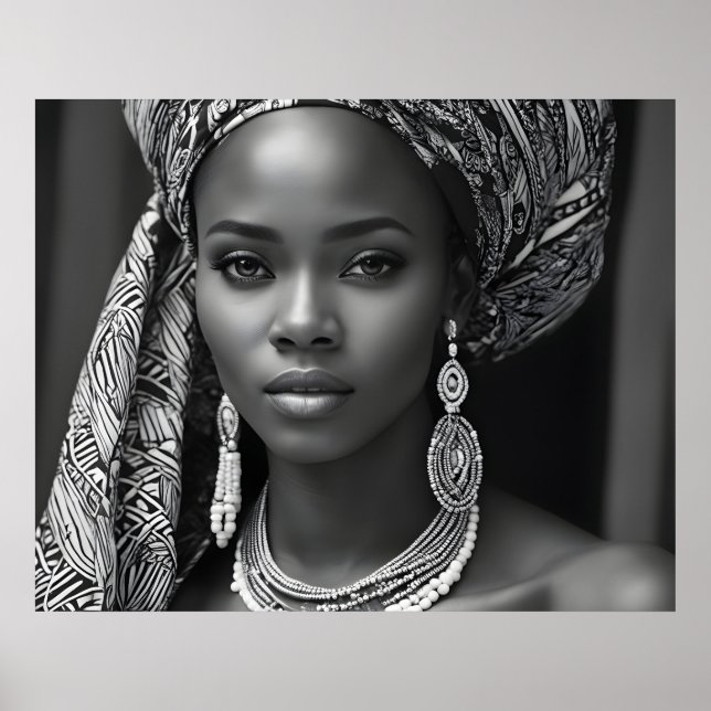 Beautiful African woman Poster (Front)