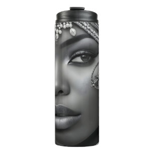 Beautiful African woman Thermal Tumbler