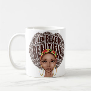 Beautiful Afrocentric Strong Black Queen Coffee Mug