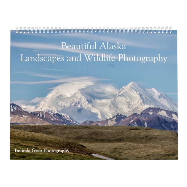 Beautiful Alaska Landscape & Wildlife Photography Calendar (Cover)