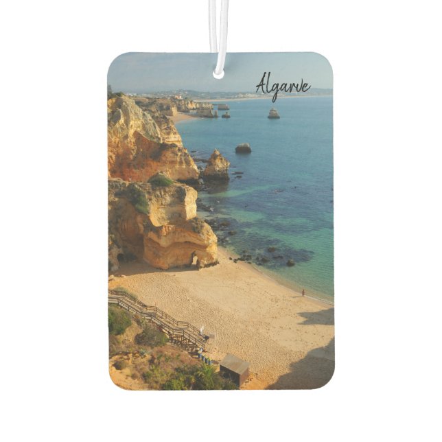 Beautiful Algarve Beaches- The Real Portugal Car Air Freshener (Back)