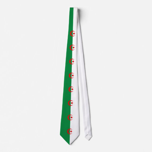 Beautiful Algeria Flag Tie (Front)