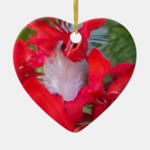 Beautiful Alien Crimson.jpg Ceramic Tree Decoration