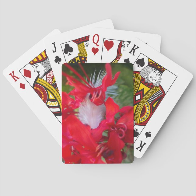 Beautiful Alien Crimson.jpg Playing Cards (Back)