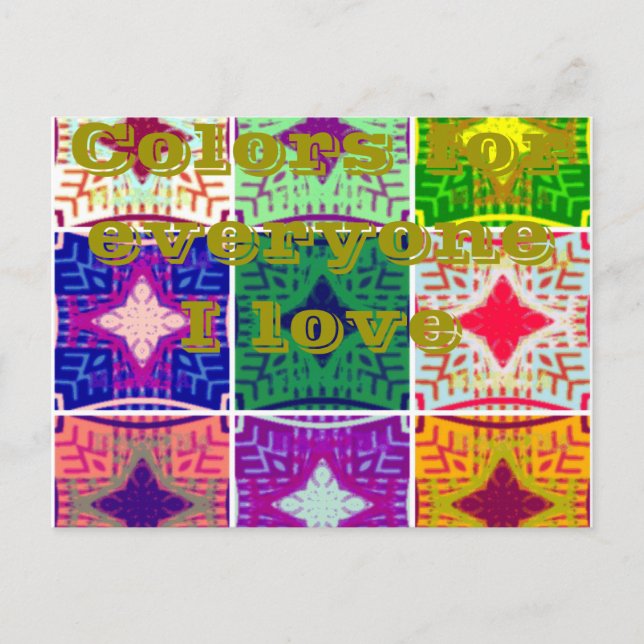 Beautiful Amazing African Chequered  Print pattern Postcard (Front)