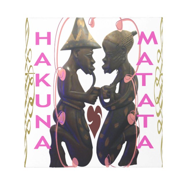 Beautiful  Amazing African Couple: A Romantic Art Notepad (Front)