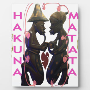 Beautiful Amazing African Couple: A Romantic Art Plaque