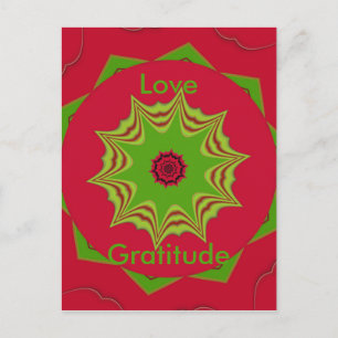 Beautiful amazing  African ethnic tribal red  Art Postcard