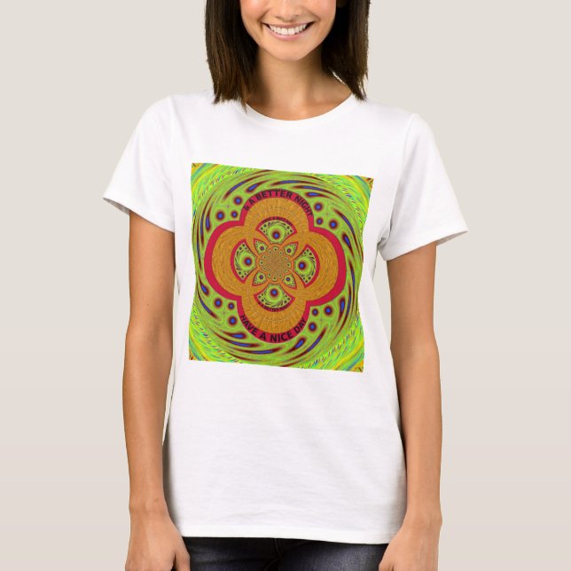  Beautiful amazing African Mandala Pattern Design T-Shirt (Front)