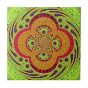 Beautiful amazing African Mandala Pattern Design Tile