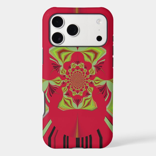 Beautiful Amazing African Red yellow Motif Pattern (Back)