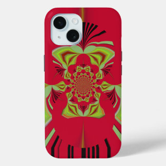 Beautiful Amazing African Red yellow Motif Pattern iPhone 15 Case