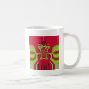 Beautiful Amazing African Red yellow Motif Pattern Coffee Mug
